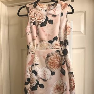 Calvin Klein Blush Floral Dress